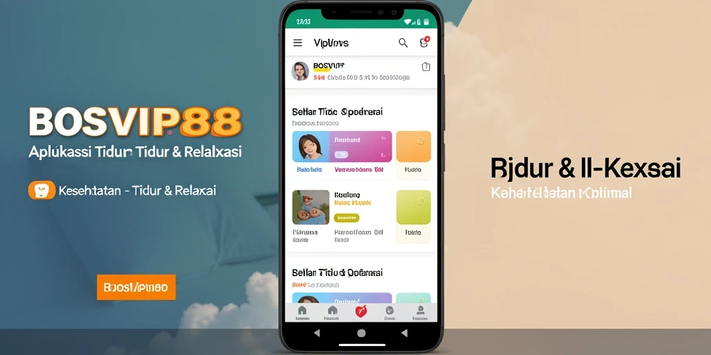 Tampilan antarmuka aplikasi BOSVIP88 yang elegan dan fungsional.