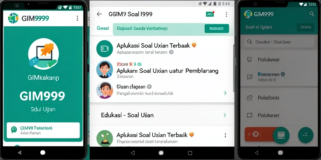 Antarmuka pengguna GIM999 yang intuitif dan menarik.