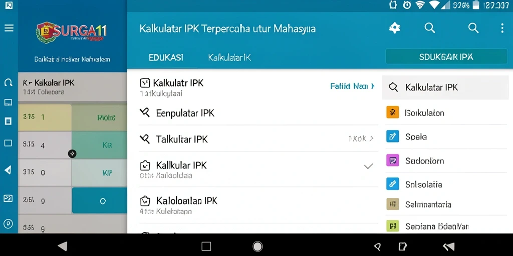 Antarmuka SURGA11 yang sederhana untuk menghitung IPK.